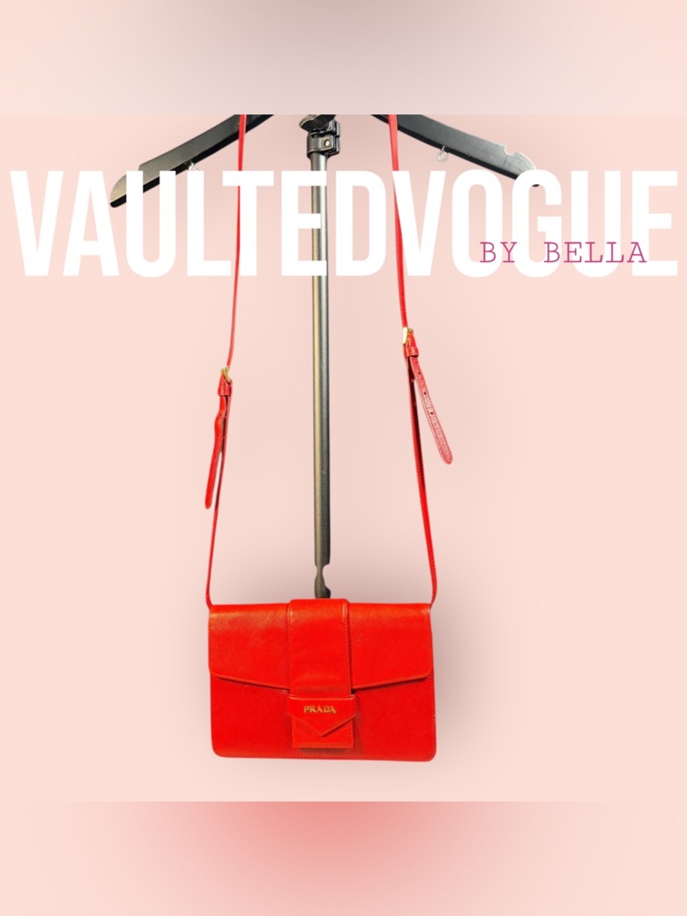 ❤️ PRADA Two-Tone Saffiano Leather Crossbody Bag ❤️